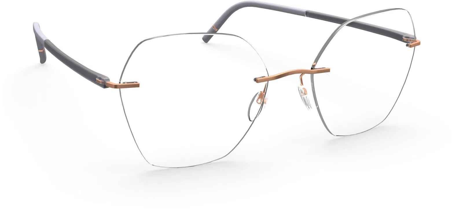 Silhouette The Wave Chassis Rimless 5567 Eyeglasses - view 6